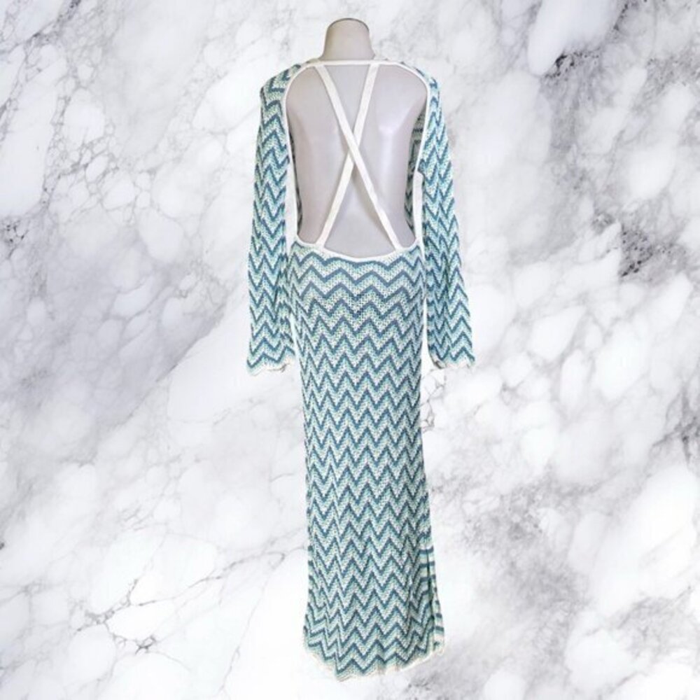 Lovers + Friends Azalee Maxi Dress in Aqua Multi